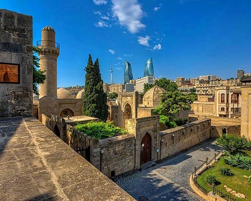 A picturesque view of Icheri Sheher (Old City) in Baku